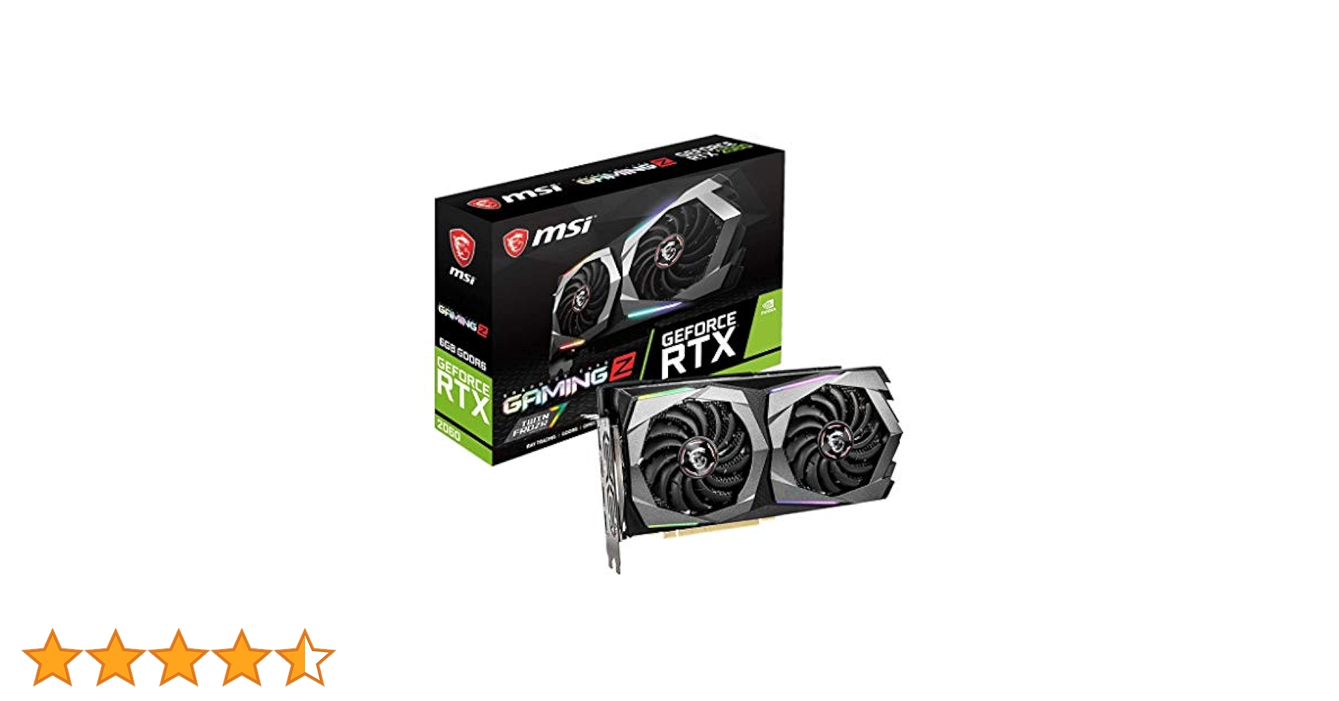 美品　MSI  NVIDIA rtx2060 gaming Z MSI GeForce RTX 2060 GAMING Z Graphics Card G2060GZ6 B&H Photo